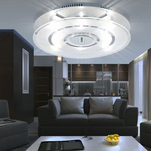 Lampada da parete lampadario vetro metallo 8 luci 20 W Illuminazione Eglo Genua - Immagine 4 di 4