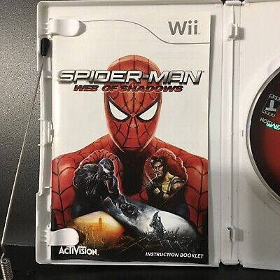 Spider-Man Web of Shadows Nintendo Wii 2008 Complete