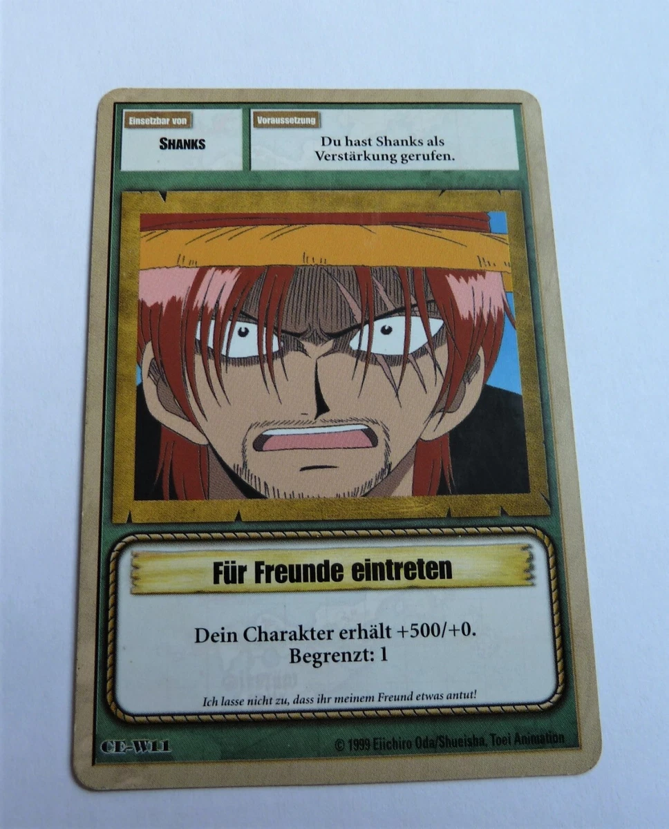Shanks One Piece Karte