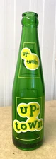 Vintage Soda Pop Beverage Bottle  - ACL -  Up Town, Toledo, Ohio - 8 Oz