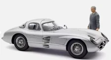 CMC - 1955 coupe car grey color - Mercedes 300 SLR - 1/18 - CMC246