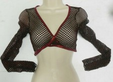 red foil mesh dance pieces 3 Styles offered -Wrap top- Camisole-skirt XLC LC