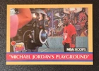 1990 90 Hoops Basketball card Michael Jordan Playground #382 Chicago Bulls