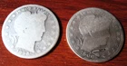 2 Barber Silver Half Dollars 1896 & 1900