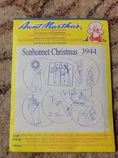Aunt Martha's Hot Iron Transfers 3944 Sunbonnet Christmas