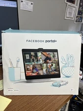 Facebook Portal+ 14 in Smart Video Calling Device w/ Stereo Speaker, Gray/Black
