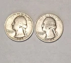 1934-P 1934-D  Washington Silver Quarter PD SET