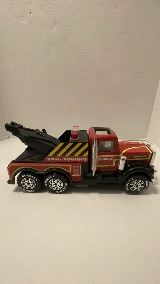 Camión de remolque Buddy L Kenworth 24 horas 42 1981 Japón vintage de acero prensado y plástico Foto 2 de 4