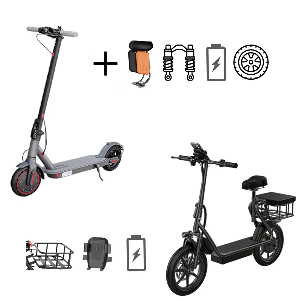 Ladped Foldable Electric Scooter 750W Peak Motor 19-22MPH 10-28Miles Adults/Kids - Image 1 of 3