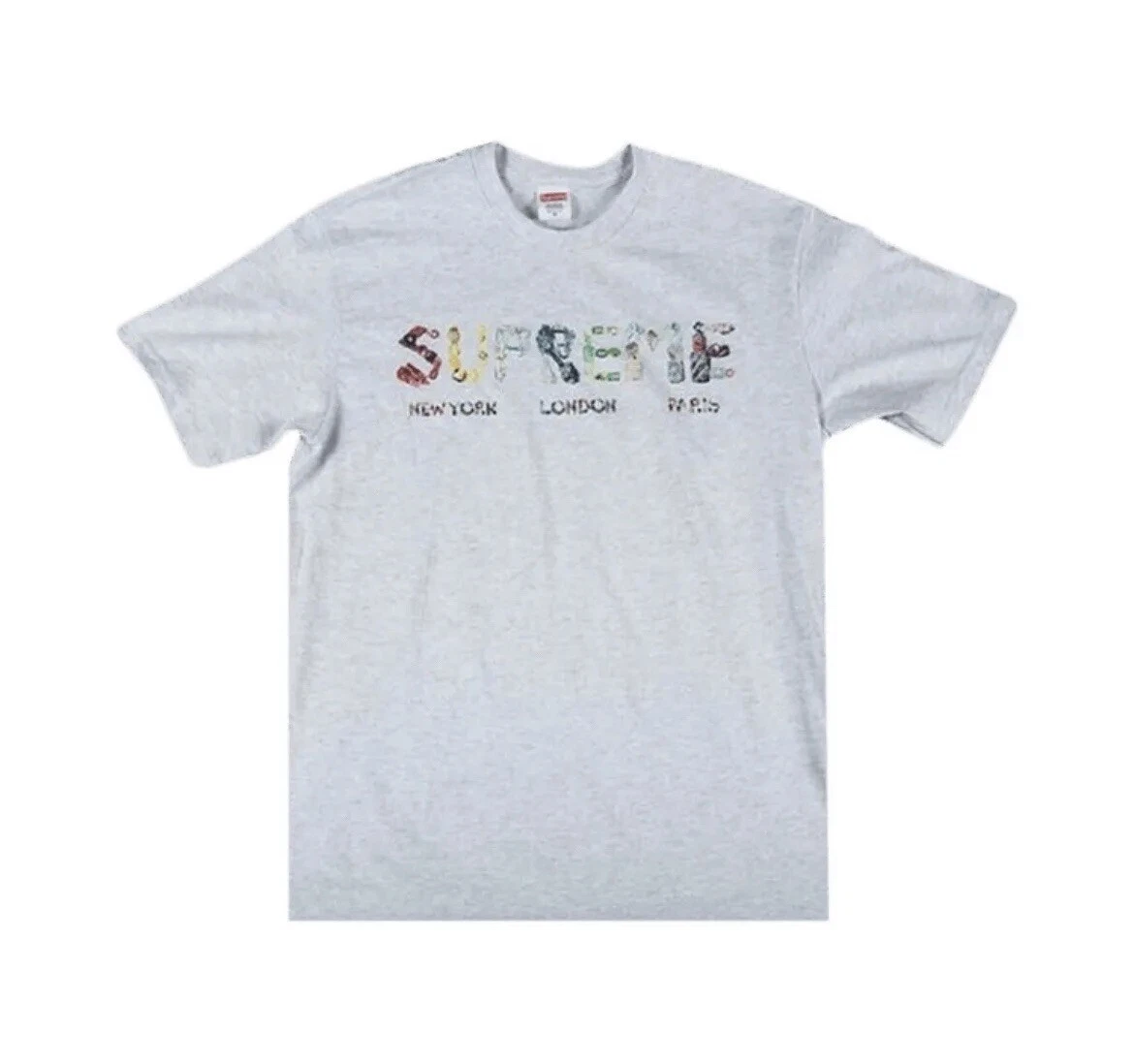 Tee shirt Supreme Crystals taille L gris frêne SS18T49