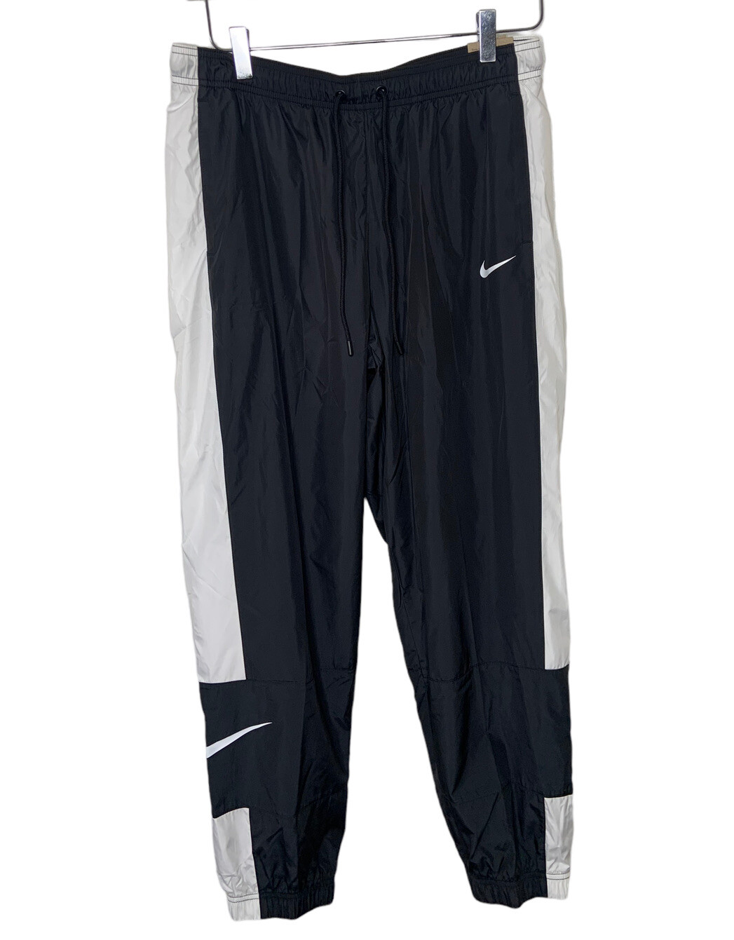 NIKE Varsity Track Joggers Pants Black White Drawstring Logo Size Medium |  eBay