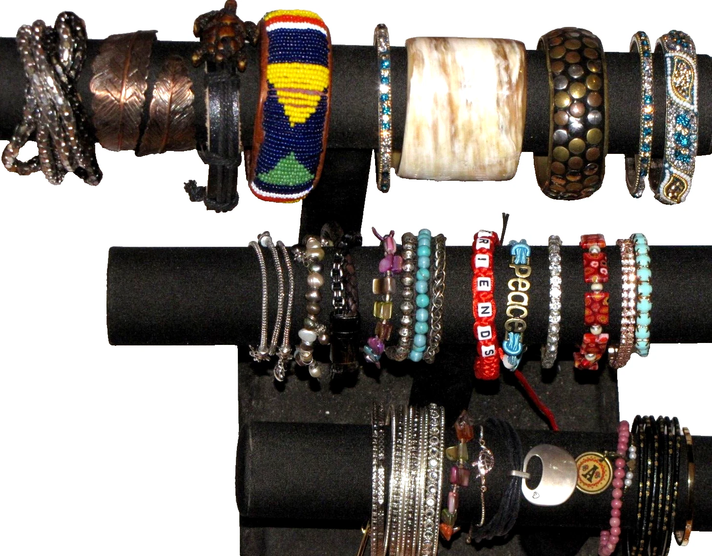 Michael Kors lotto di 47 bracciali placcati oro argento strass perline donna