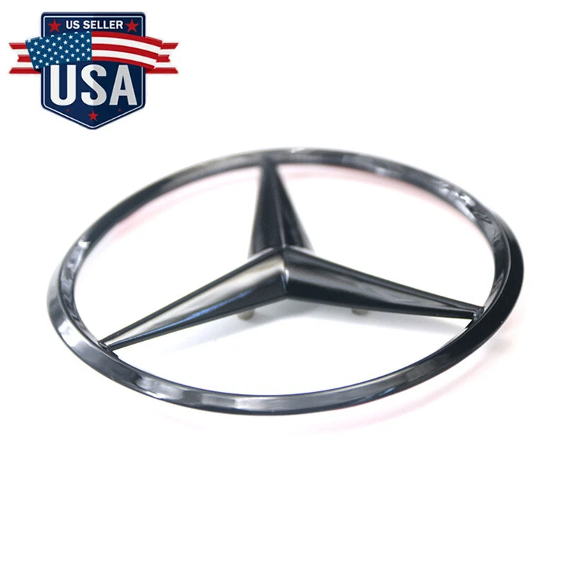 Mercedes-Benz Clase E W213 Negro Brillante Estrella Trasera Insignia E Emblema W213 AMG Clase E Foto 3 de 4