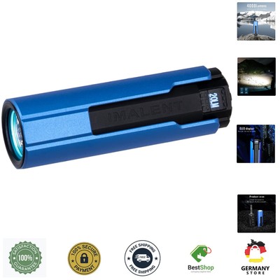Superhelle IMALENT LD70 Taschenlampe - 4000 Lumen, Aluminium, USB Aufladung