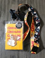 Gremlins Gizmo Bioworld Lanyard And Collectible Sticker New