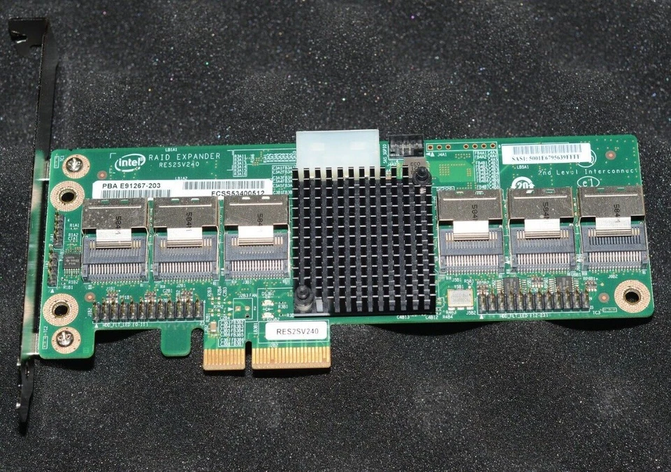 RES2SV240 Intel Original 24port SATA SAS Storage expansion card - Image 4 of 4
