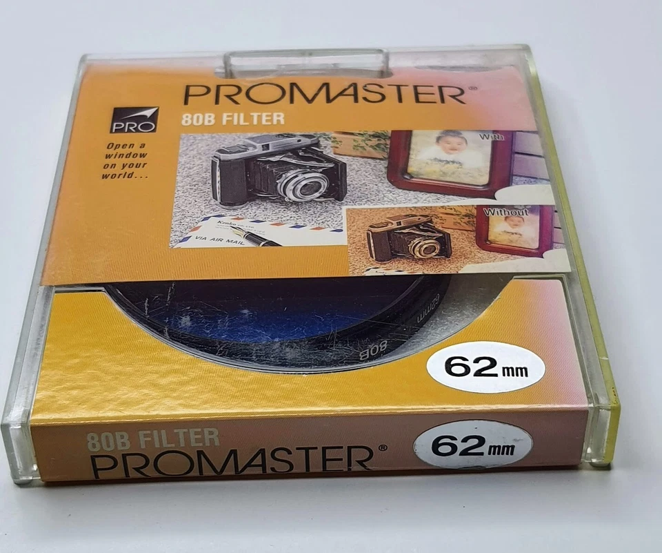 62mm Pro 80B Blue Glass Lens filter 80 B Japan Coated 62 mm Camera Color 80 B 62 - Image 4 of 4