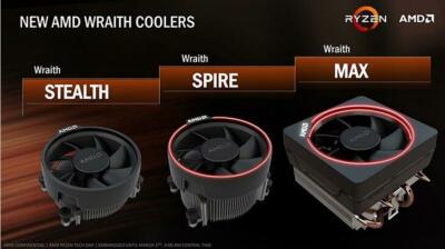 AMD Wraith Stealth Socket AM4 4-Pin Connector CPU Cooler 3.93-Inch