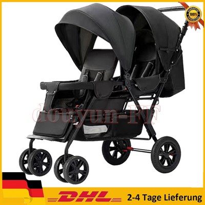 Geschwisterwagen Zwillingswagen Babywagen Kinderwagen Baby Buggy Zwillingsbuggy