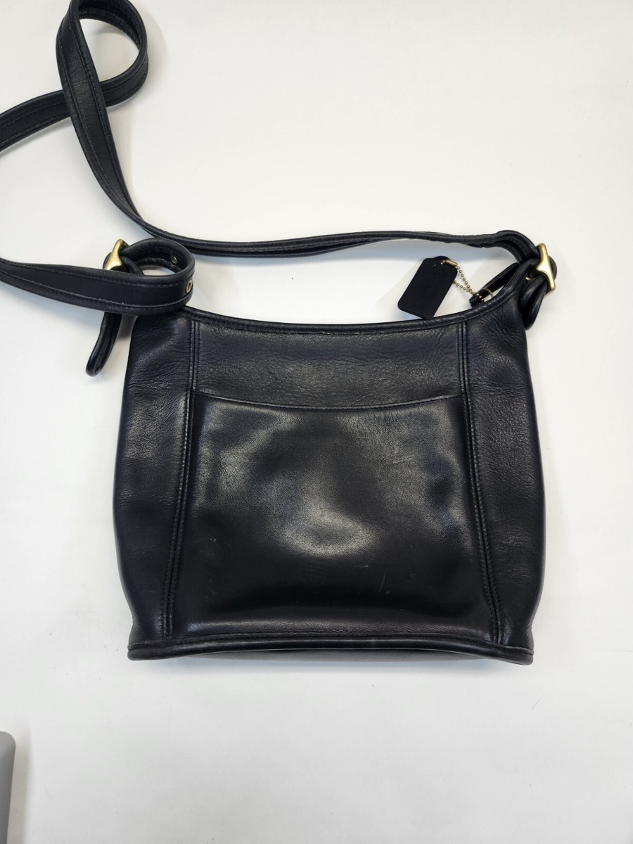 Vintage Coach 9816 Slim Duffle Medium Size Black Bag Purse | eBay