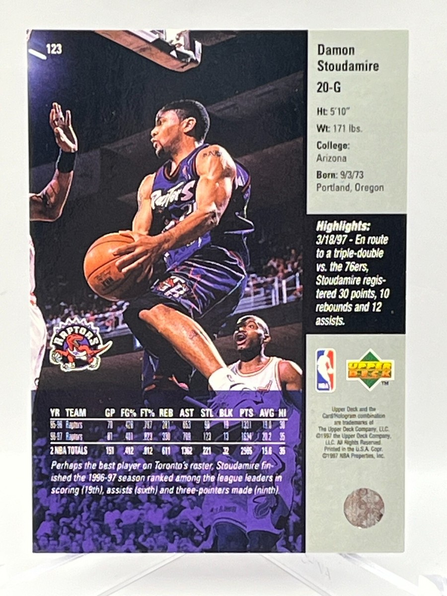 1997-98 Upper Deck NBA Basketball Card #123 Damon Stoudamire