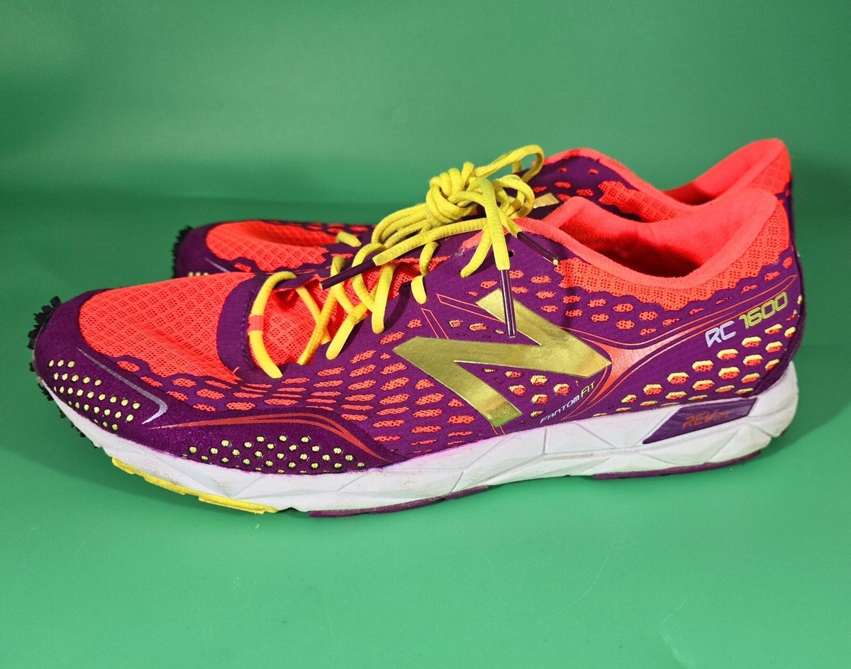 New Balance Women's WRC1600 Racing Comp Shoe,Purple/Coral,9 US