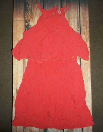 XHILARATION CORAL DRESS WOMENS SIZE 