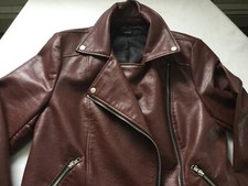 Forever 21 Brand Women s Faux Leather Biker-Style Jacket - Nice