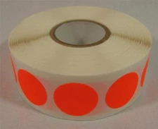 1000 Fluorescent Red Self-Adhesive Price Labels 3/4" Stickers Retail Supplies