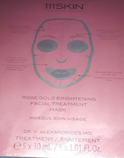 111skin Rose Gold Brightening Facial Treatment 5 x 1.01 oz Mask Set Hydrate