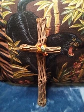 Exotic wood cross,crucifix,handsome,and unusual,hand made.
