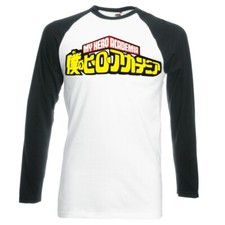 Image of MY HERO ACADEMIA "LOGO" RAGLAN LONGSLEEVE BASEBALL T-SHIRT