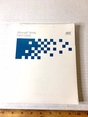 VINTAGE AST COMPUTER MICROSOFT WORKS USERS GUIDE