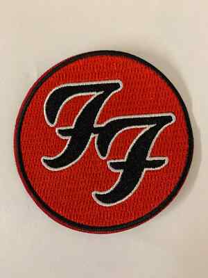 FOO FIGHTERS LOGO GEWEBT AUFNÄHEN ODER AUFBÜGELN RUND PATCH OFFIZIELL LIZENZIERT