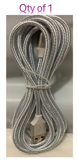 Nylon Braided USB Cable Type-A to Type-C 3A Fast Charging 6FT - Qty Discounts - Image 3 of 4