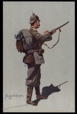 Germany WWI Uniform Bayern Bavaria Red Cross Patriotic Postcard 94171