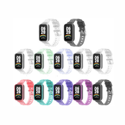 Transparent Glacier Watch Strap Wristband for REDMI Band 3/Xiaomi Band9 Active