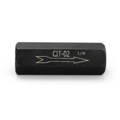 1Pc  Hexagonal Steel Black Straight Hydraulic Check Valve CIT-02/03/04/06