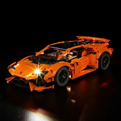 YEABRICKS LED Light for 42196 Technic Lamborghini Huracán Tecnica Orange Buil...