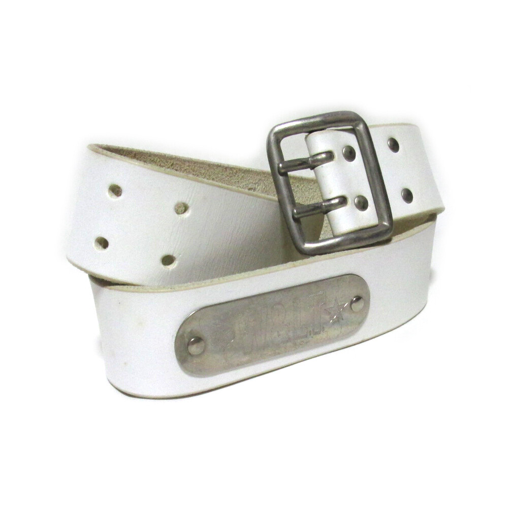 ウォルターヴァンベイレンドンク ベルト 00S W＆LT Vintage W< Italian Leather Belt Metal Buckle WandLT Walter