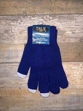 True Gear Touch Gloves Use With Your Smartphone Or Tablet Blue, New