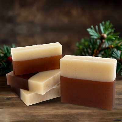 Bio Zimt & Patchouli Seife Bar, Weihnachtsgeschenk Seife