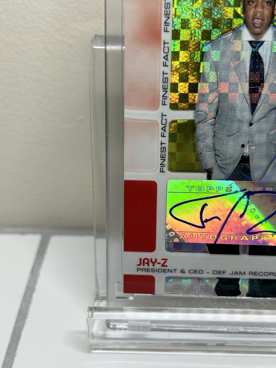 Jay-Z 2005-06 Topps Finest No.101 Red X-Fractor #045/139 2005-06 Topps
