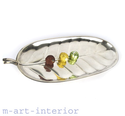Vintage Schale International Silver Plated Company Leaf Serving Dish    
