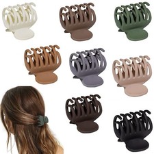 8Pcs Double Row Teeth Hair Clips Strong Hold Jaw Clamps for Thin Fine Thick Hair