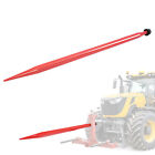 49" Universal Square Hay Bale Spear Quick Attach w/ Nuts 4500lbs For Tractors