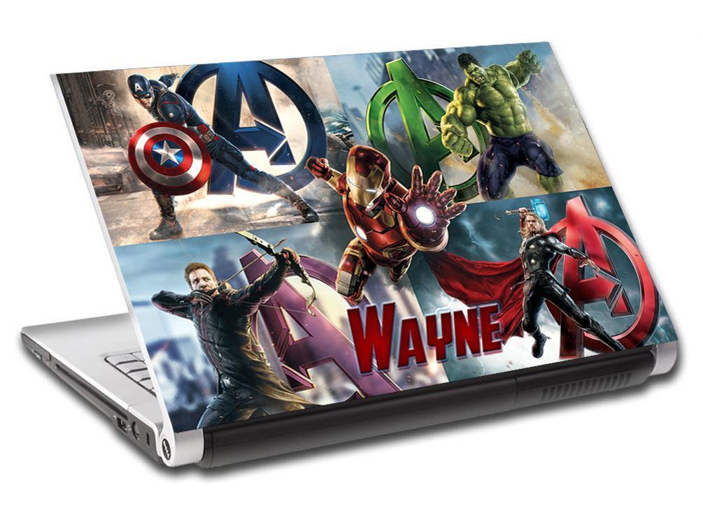 Avengers End Game Personalized LAPTOP Skin Cover Decal Sticker Marvel Hero  L911