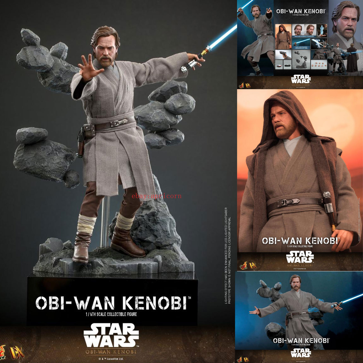 Hottoys DX26 Star Wars Obi-Wan Kenobi 1/6 Action Figure Model