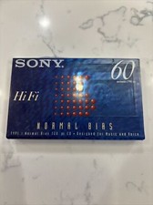 New SONY HiFi 60 Minute Normal Bias Cassette Tape Sealed
