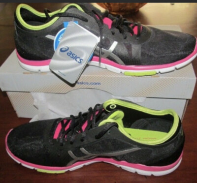 Asics Gel-Fit Black Athletic Shoe 11.5 MSRP $90